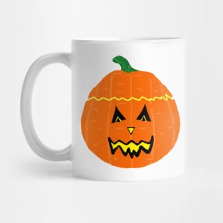 Happy Halloween Smiling Jack O Lantern (White Background) Mug